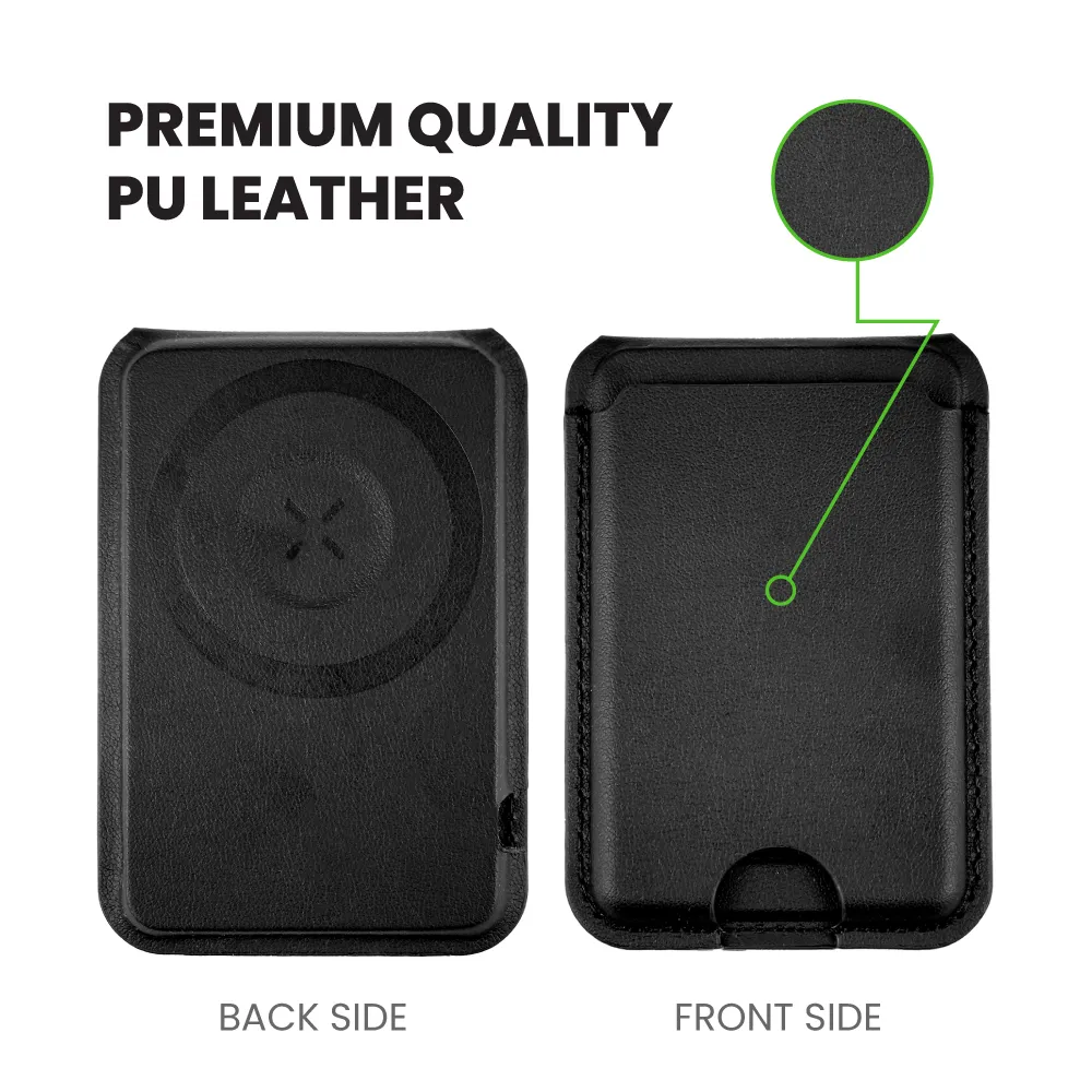 Magsafe Wireless Charger 15W with Phone Stand & Card Slot – PU Leather 8