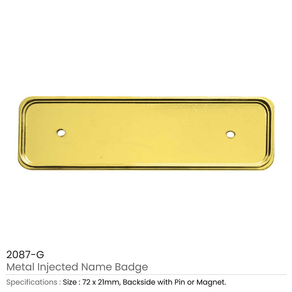 Metal Injected Name Badge 2087 3