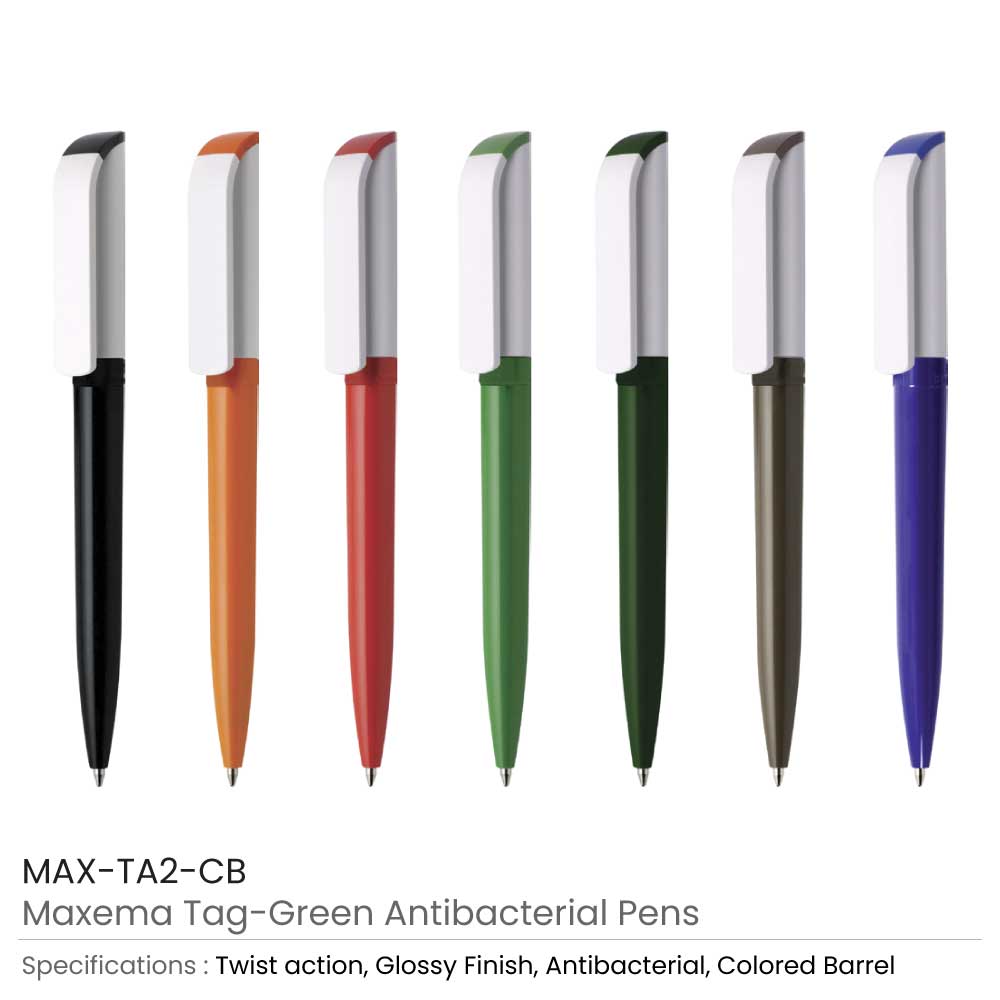 Maxema Tag Green Anti-Bacterial Pens  7