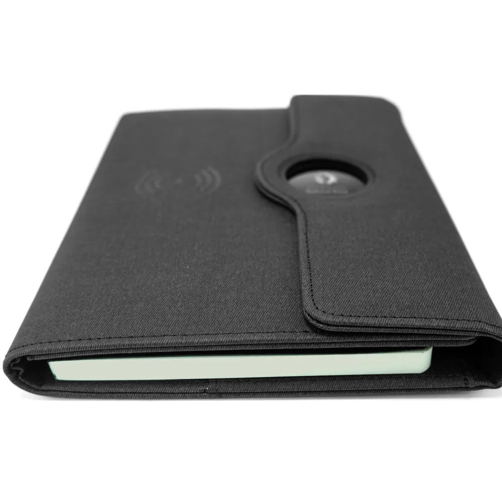 Powerbank Portfolio Notebook, 8000mAh, 15W Fast Wireless Charging 5