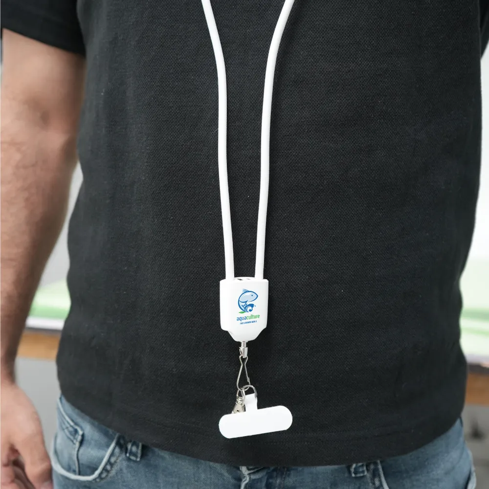 4 in 1 Lanyard Charging Cable 60W, 120cm Long with ID Hook & Phone Pad 8