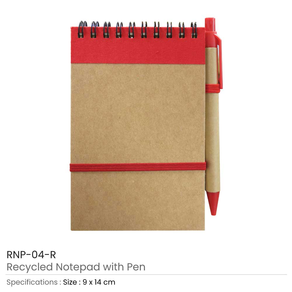 Recycled Notepads with Pen 2