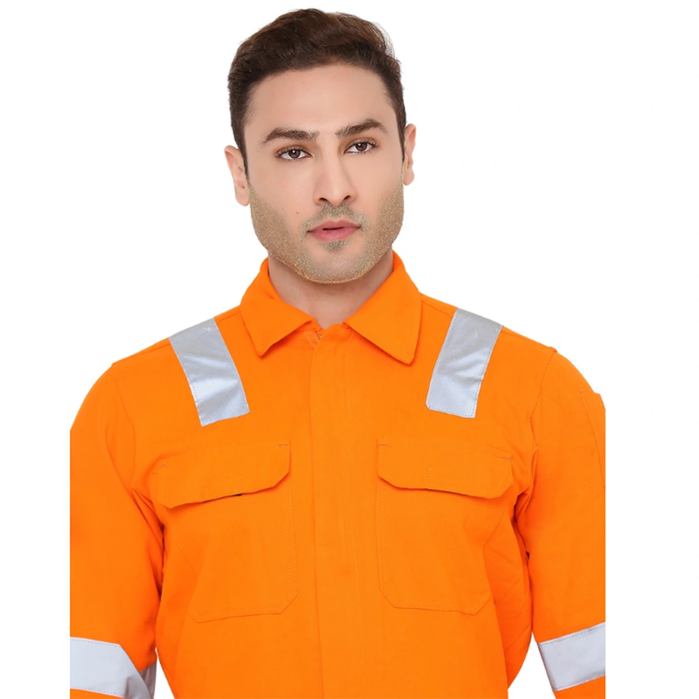 Coverall with Reflective Tape Orange 4
